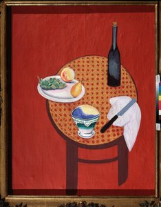 赤い静物 作： David Petrovich Sterenberg