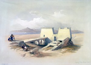 「ワディ サブア神殿、ヌビア」、19 世紀 作： David Roberts, Louis Haghe