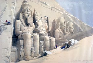 「アブ・シンベル大神殿、ヌビア」、19 世紀