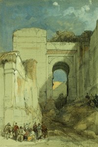 古いムーアのゲートウェイ、グラナダ、1883 作： David Roberts