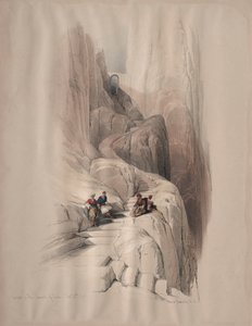シナイの頂上への上昇 作： David Roberts