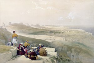 アスカロン、ルイ・ハゲ（1806-85）のパブによって刻まれた「聖地」のボリュームIIのプレート57。 1843