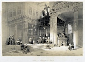 ベツレヘム（ベツレヘム）の聖ヘレナ教会-「The Holy Land」（ロンドン）1849年掲載 作： David Roberts