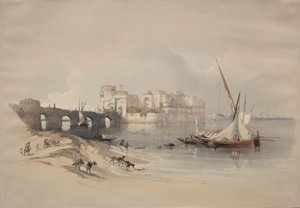 シドンの城塞、1839年。 作： David Roberts
