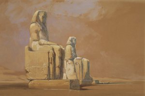 コロッシ、テーベ、1838 作： David Roberts