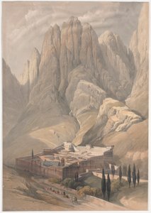ホレブ山と聖カタリナ修道院 作： David Roberts