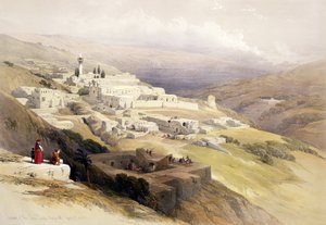 1839年4月21日、ナザレスのテラサンタ修道院、「聖地」のボリュームIのプレート30。 1842 作： David Roberts