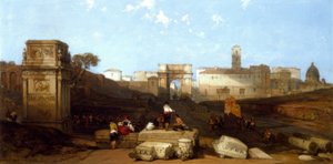ローマのティトゥスのアーチ 作： David Roberts