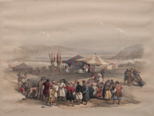 巡礼者の野営地、ジェリコ 作： David Roberts