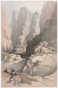 ペトラ劇場への入り口 作： David Roberts