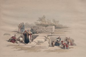 カナの噴水、1839年。 作： David Roberts