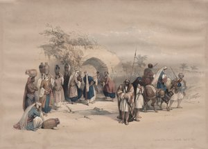 聖母の泉、ナザレ、1839年。