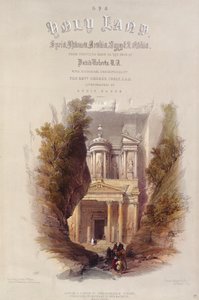 ルイ・ハゲ（1806-85）によって刻まれた「聖地」の口絵 作： David Roberts