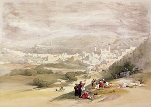 ヘブロン、1839年3月18日、「聖地」のボリュームII。 1842年にロンドンで出版された1842年にロンドンで出版されたLouis Haghe（1806-85）によって刻まれました。