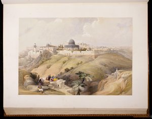 エルサレム、1839年4月9日、ルイ・ハゲによって刻まれた、1843年 作： David Roberts