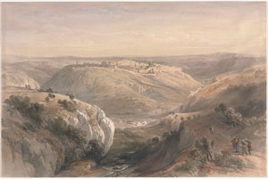 1839年の南部エルサレム。 作： David Roberts