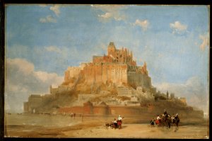 サンズからのモンサンミッシェル、1848 作： David Roberts