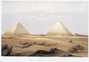 ジーゼのピラミッド-「The Holy Land」（ロンドン）1849年所収 作： David Roberts