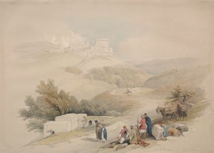 聖ヨハネサバステ教会の遺跡、1839年。