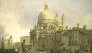 ヴェネツィア、サンタ・マリア・デッラ・サルーテ 作： David Roberts