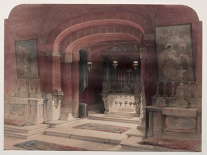 受胎告知の神殿、ナザレ 作： David Roberts