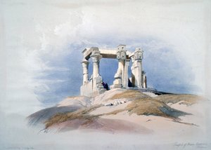 ワディカルダシー神殿、ヌビア、19世紀 作： David Roberts