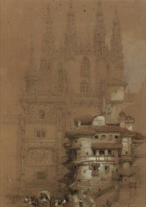 ブルゴス大聖堂のチャプターハウス 作： David Roberts