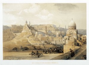カイロのシタデル、「聖地」のメヘメット・アリの宮殿、ロンドン1849年。 作： David Roberts