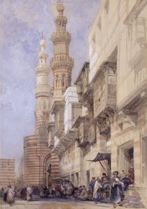 メトワリーの門、カイロ、1838 作： David Roberts