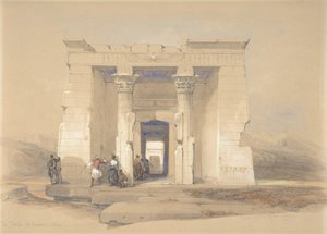デンドゥルの神殿、ヌビア、1848年。