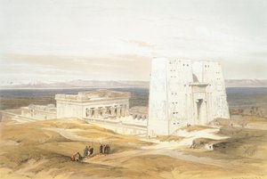 エドフの神殿」デビッド・ロバーツ作、エングレービング 作： David Roberts