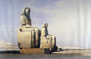 テーベ、1838年12月4日、19世紀 作： David Roberts