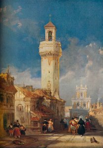 コルドバのサンニコラデラヴィラ教会の塔、1834年 作： David Roberts
