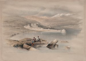 レバノンを望むティベリアの町 作： David Roberts