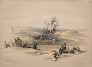 モーゼの井戸、タイの荒野、1839年。
