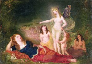 真夏の夜の夢、1840 作： David Scott