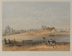 将軍アウトラムとハブロックの軍隊が保持する宮殿、ラクナウ (リソ) 作： David Scott Lieutenant Colonel (after) Dodgson