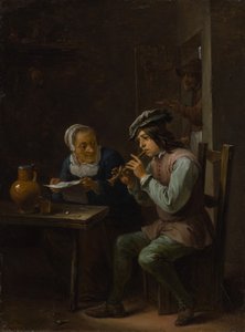 フラジオレット奏者、163540。 作： David Teniers II