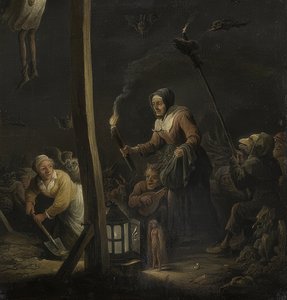 魔女のシーン 作： David Teniers the Elder