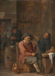 インで喫煙する農民c。 1640。