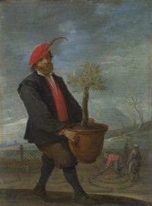 春シリーズ「四季」よりc。 1644 作： David Teniers the Younger
