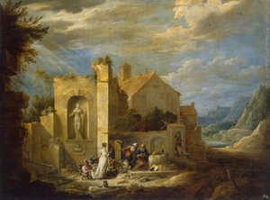 聖アントニーの誘惑 作： David Teniers the Younger