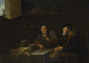 金持ちの寓話、1648 作： David Teniers the Younger