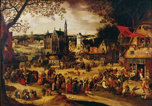 フェアグラウンド、1600〜1605年頃 作： David Vinckboons