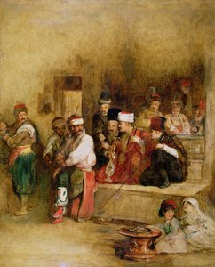 サンジャンダクレの勝利のニュースを語るタルタルメッセンジャー、1840年 作： David Wilkie