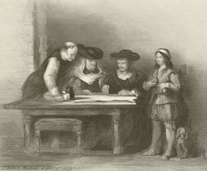 ララビダ修道院のコロンバス 作： David Wilkie