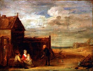 田舎の居酒屋のフィギュア 作： David Wilkie