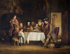 グレイス・ビフォア・ミート、1839年。 作： David Wilkie