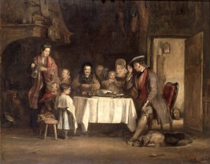 肉の恵み、1839 作： David Wilkie