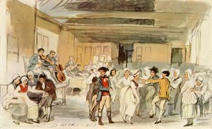 「ペニー ウェディング」の習作、1817 年、1946 年。 作： David Wilkie